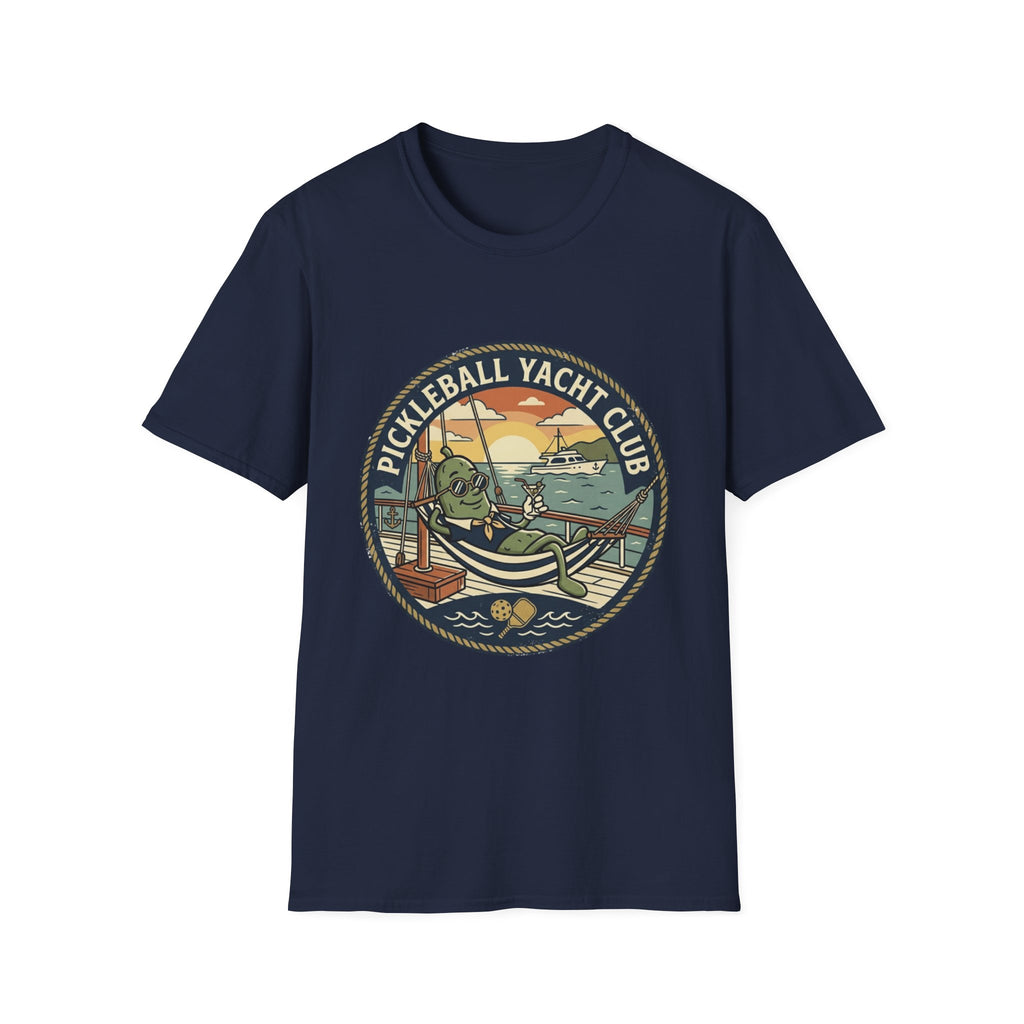 Pickleball Yacht Club T-Shirt — Coastal Vintage Pickleball Tee