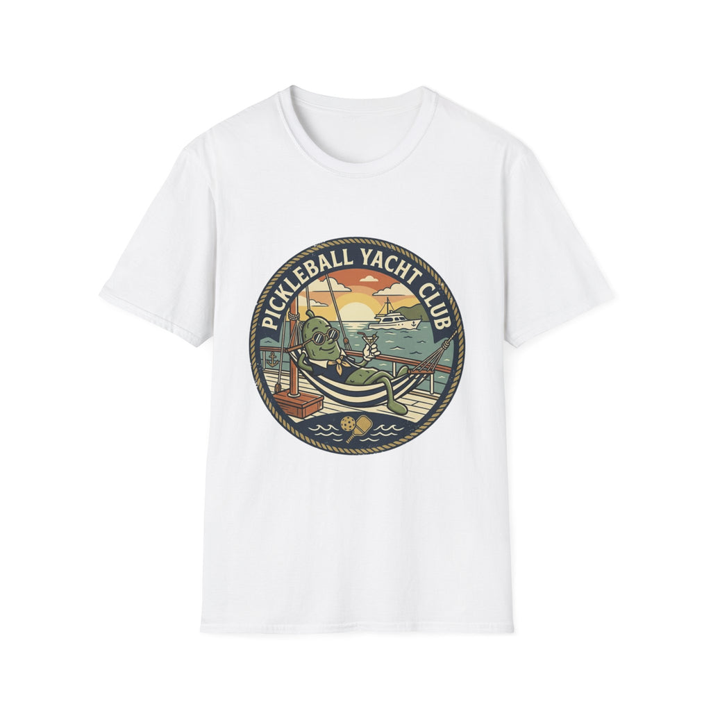 Pickleball Yacht Club T-Shirt — Coastal Vintage Pickleball Tee