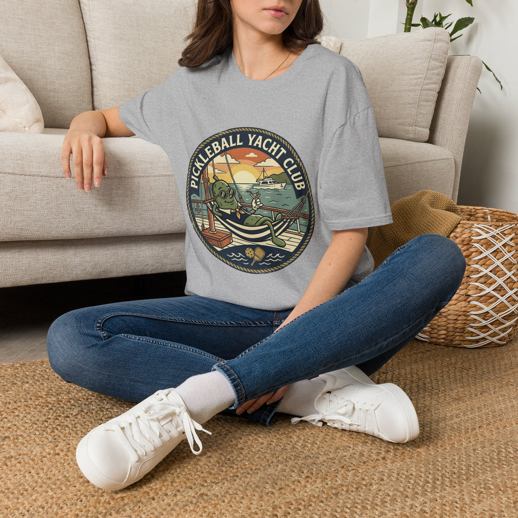 Pickleball Yacht Club T-Shirt — Coastal Vintage Pickleball Tee