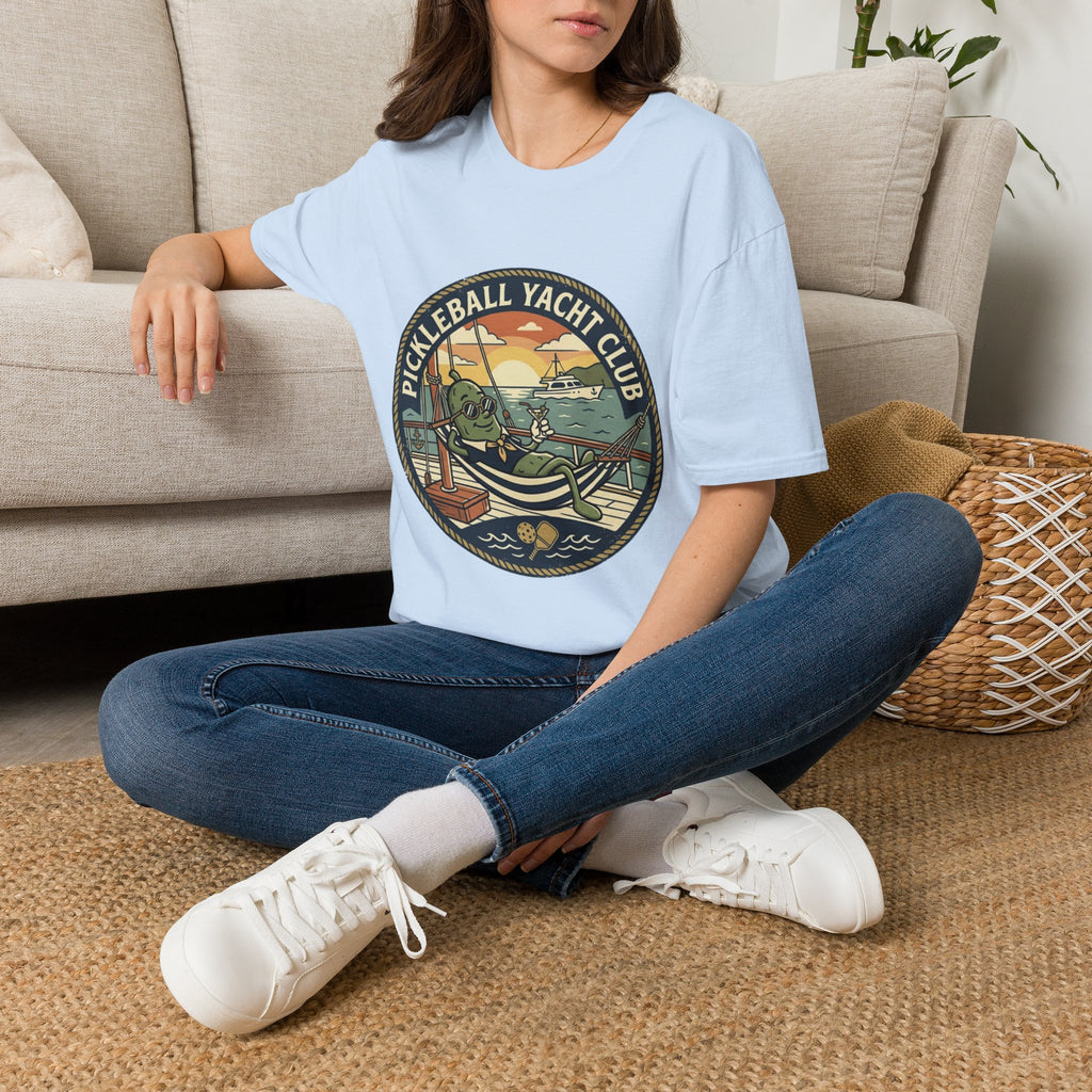 Pickleball Yacht Club T-Shirt — Coastal Vintage Pickleball Tee